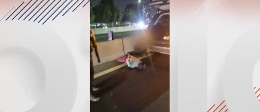 Gendarmes intervienen en agresión a mujer en plena Autopista Central: Fue secuestrada por su expareja