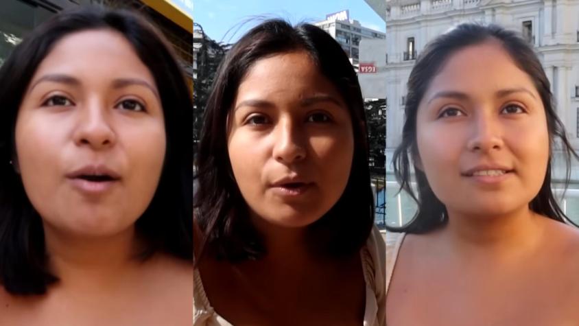 Youtuber peruana recorrió Santiago y quedó impactada con el olor a marihuana: "¿Los chilenos son unos fumeta?"