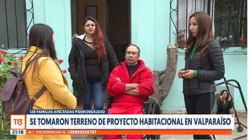 Se tomaron terreno de proyecto habitacional en Valparaíso: 120 familias afectadas piden desalojo
