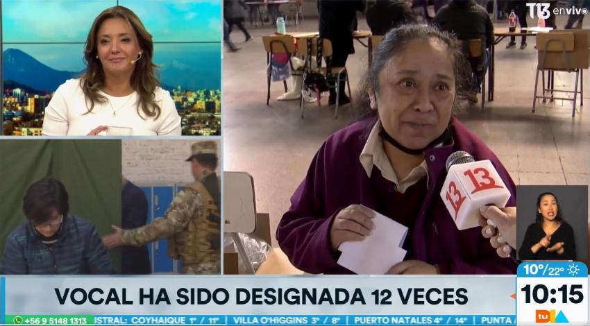 Mujer se queja tras salir vocal de mesa 12 veces: "Que le toque a otro"