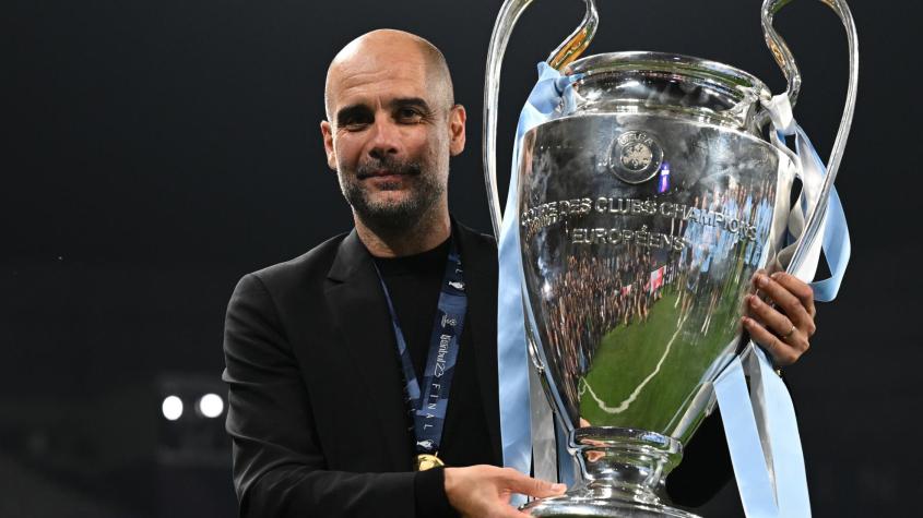 El éxtasis de Guardiola tras ganar la Champions con el City: "Estaba escrito en los astros"