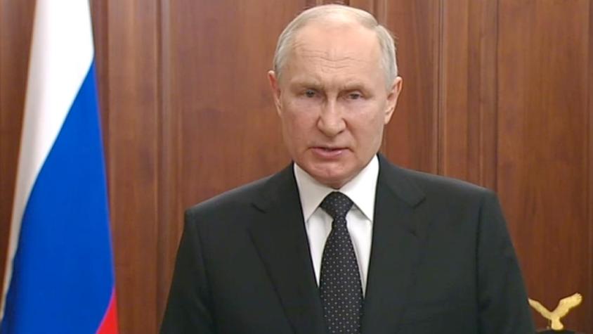 Crisis en Rusia: Putin denuncia la "traición" del jefe del grupo Wagner y promete castigo