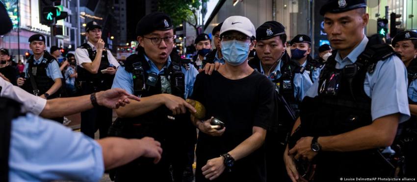 Gobierno de Hong Kong pide vetar himno de protestas de 2019