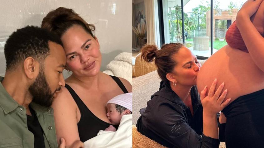 Chrissy Teigen sorprendió al anunciar que fue madre otra vez por gestación subrogada: su último hijo nació en enero