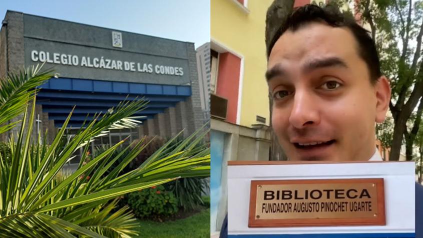 Fue comentado en Tiktok: Colegio de Las Condes tiene biblioteca con el nombre de “Fundador Augusto Pinochet Ugarte”