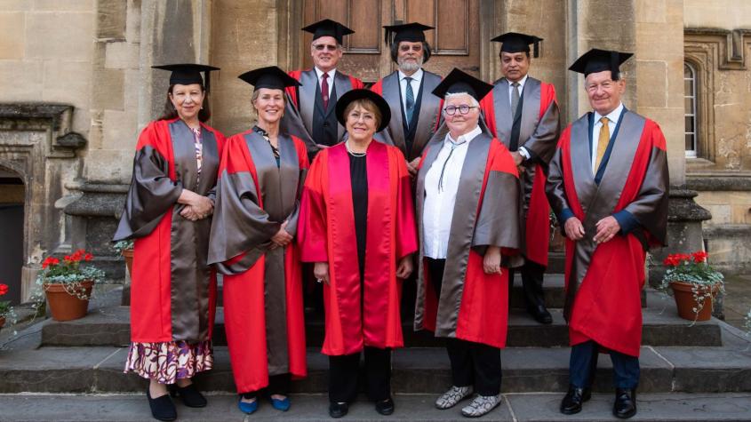 Universidad de Oxford reconoce a expresidenta Bachelet con un título honorífico