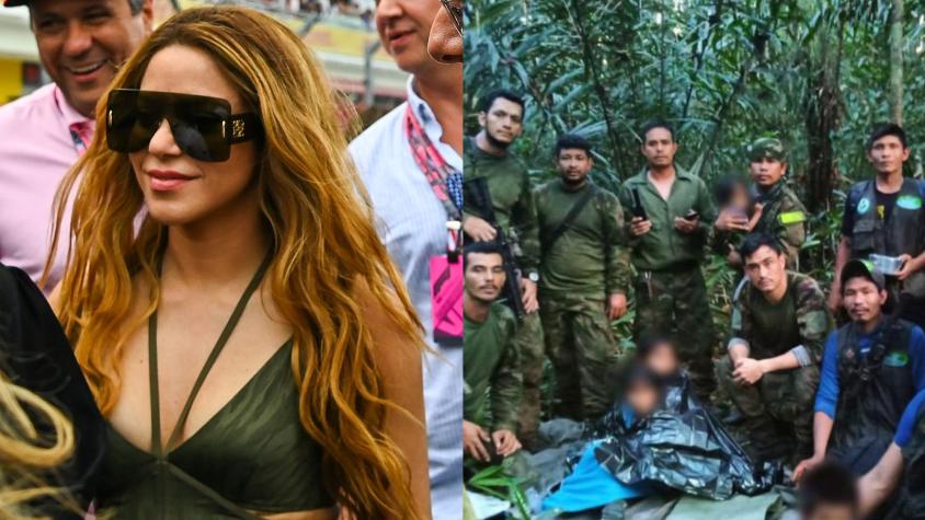 "Desde el corazón gracias": El mensaje de Shakira tras el rescate de los niños desaparecidos en selva