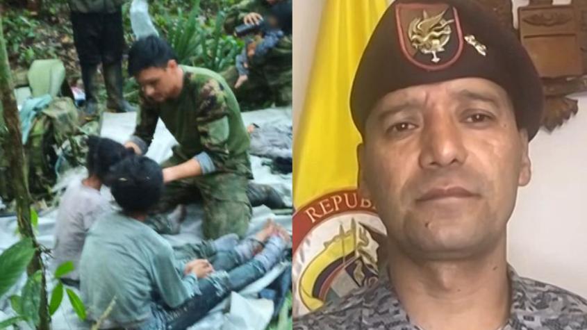 General detalla rescate de niños en Colombia: "Escuchaban el helicóptero... pero el cansancio los dominaba"