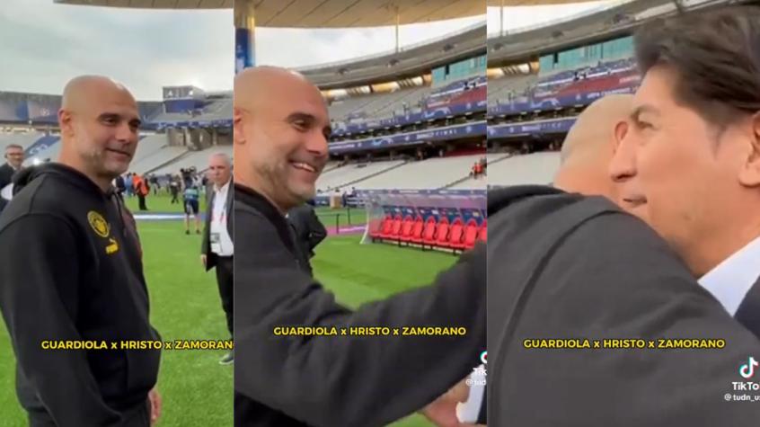 "Todos se van a Miami": El inesperado diálogo entre Guardiola y Zamorano en la previa de la final de la Champions