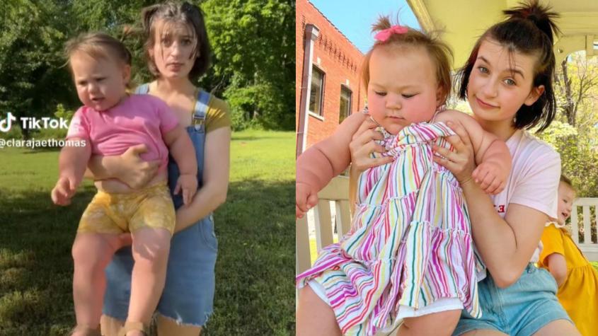 La "pequeña gigante" de EEUU: Bebé de 18 meses se hace viral al medir casi un metro