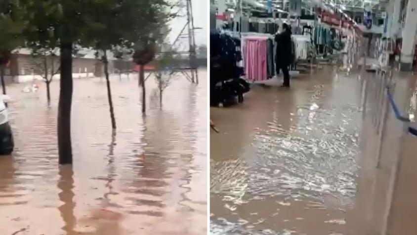 Supermercado en San Fernando quedó completamente inundado tras desborde de río Tinguiririca