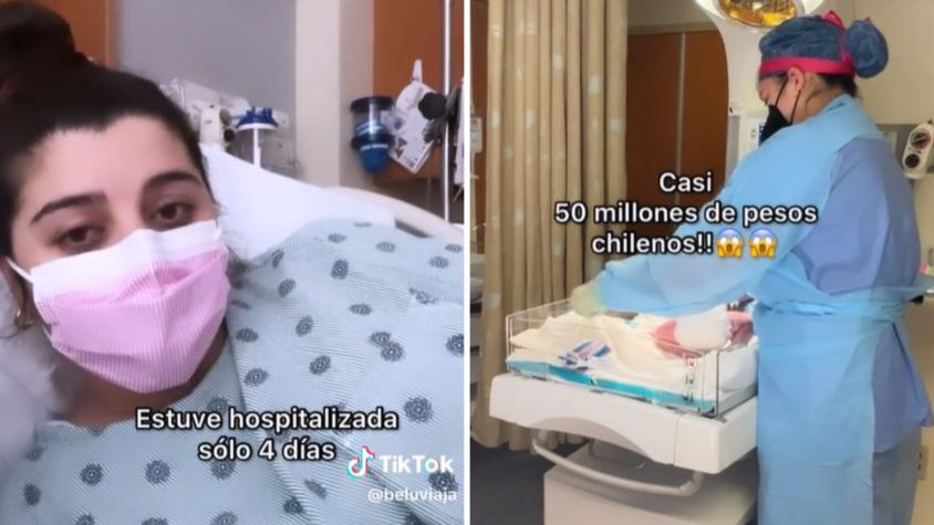 "¿Pueden creerlo?": Chilena reveló exorbitante cifra que costó su parto en clínica de Estados Unidos