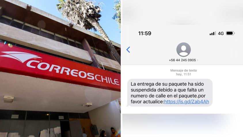 "No podemos entregar su paquete": Alerta por falso mensaje de texto que se hace pasar por Correos de Chile