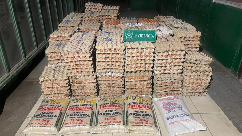 Carabineros decomisa más de 42 mil huevos de contrabando en la región de Tarapacá