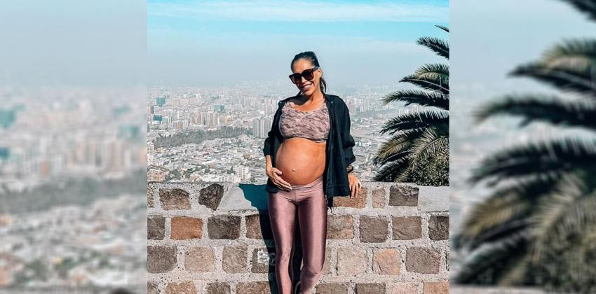 "Siento la guata ultra mega tirante": Valentina Roth luce orgullosa sus 39 semanas de embarazo