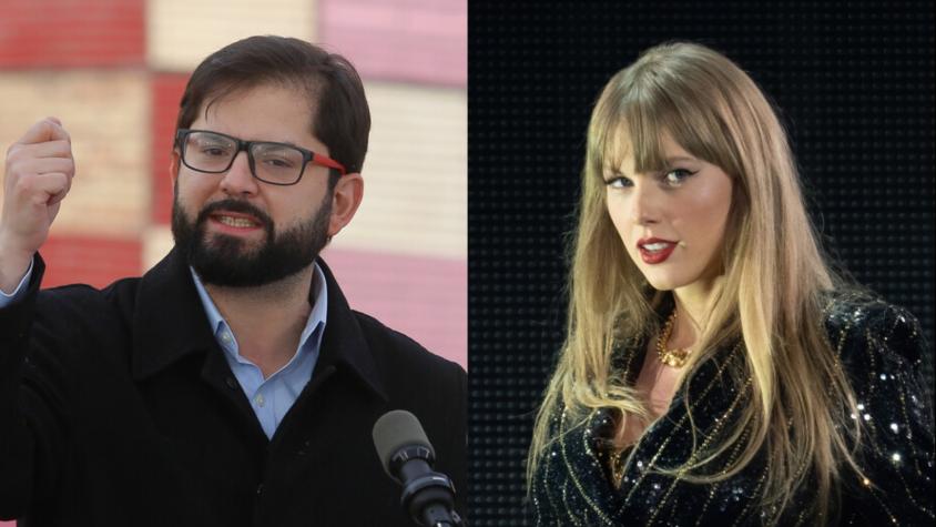 Medios internacionales replican que Presidente Boric le escribió a Taylor Swift para que venga a Chile 