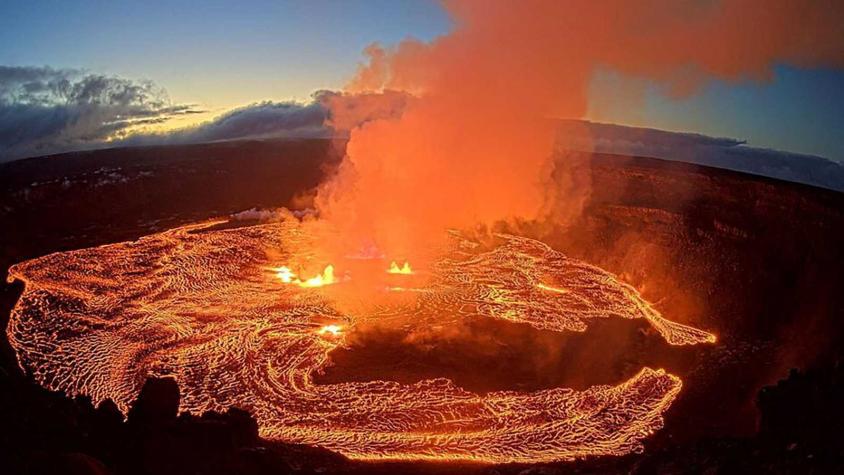 Video capta momento exacto en que el volcán Kilauea hizo erupción