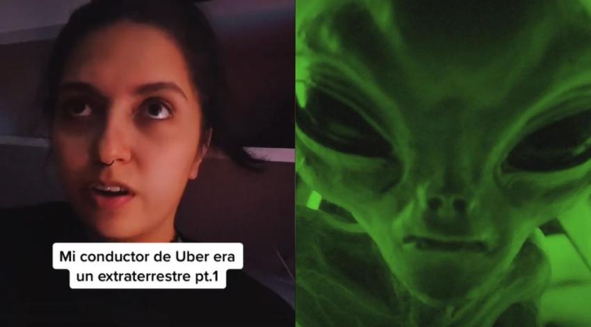 Usuaria de Uber asegura que el conductor que le tocó era un extraterrestre