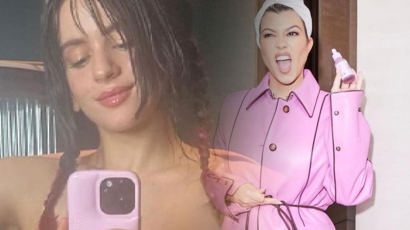 Rosalía se mostró casi sin ropa en Instagram, pero Kourtney Kardashian se fijó en otra cosa