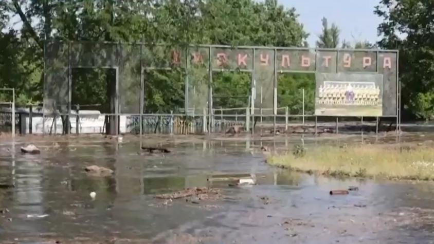 Catastrófica inundación por ataque a represa en Ucrania: Kiev y Moscú se culpan mutuamente