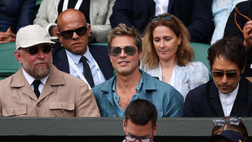 El comentado aspecto de Brad Pitt en la final de Wimbledon: "Se tomó en serio lo de Benjamin Button"