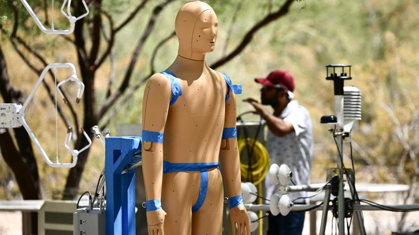 Se llama ANDI: Crean robot que suda para mostrar impacto de los golpes de calor en humanos