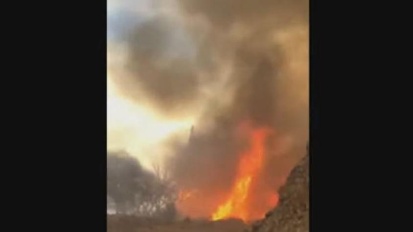 Senapred ordena evacuar sectores de Alto del Carmen por incendio forestal
