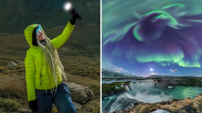 Inédito: Astrofotógrafa chilena la rompe con nuevo reconocimiento de la NASA por foto de auroras boreales