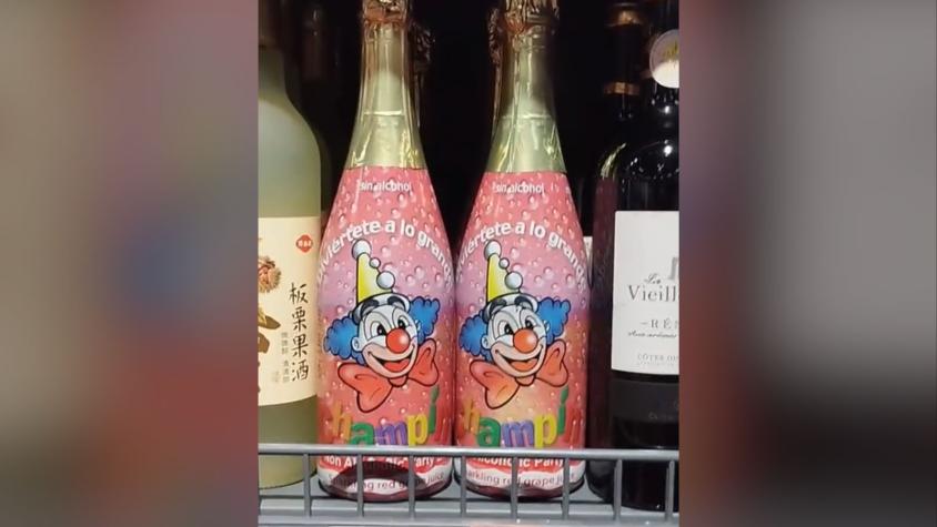 Chilena se hace viral tras encontrar botella de "Champín" en un supermercado de China
