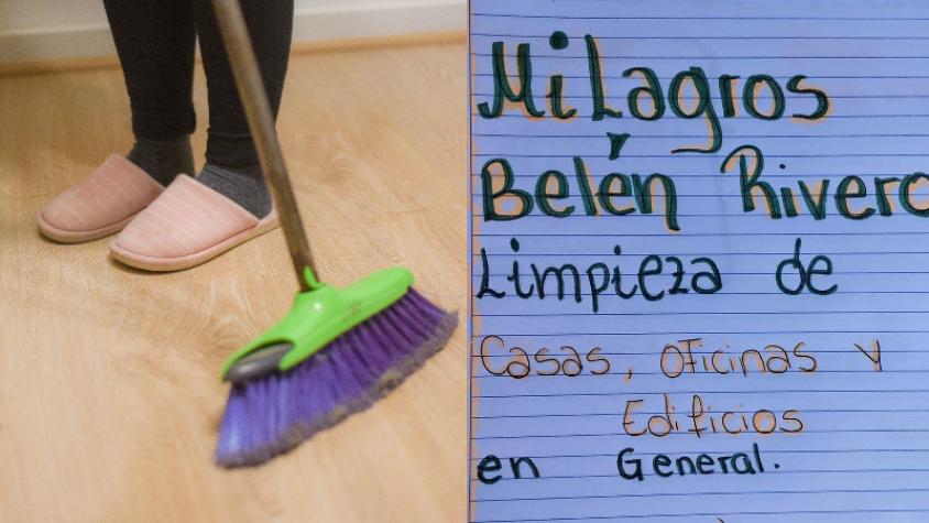 Joven emprendedora se vuelve viral con currículum hecho a mano para ofrecer sus servicios de limpieza