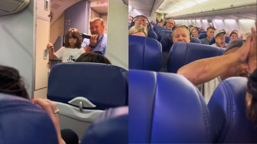 VIDEO | Niña de 6 años recibe emocionante ovación en un avión tras vencer el cáncer