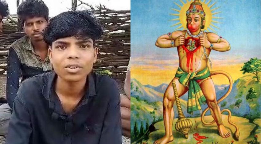Joven indio posee una "cola" en la espalda y sus vecinos lo comparan con el dios mono Hanuman
