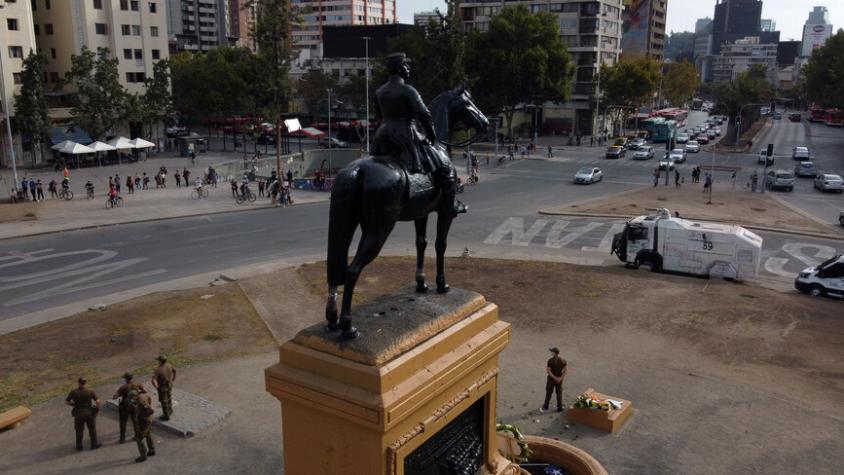 Cámara aprueba proyecto que solicita al Presidente el retorno de la estatua de Baquedano a Plaza Italia 