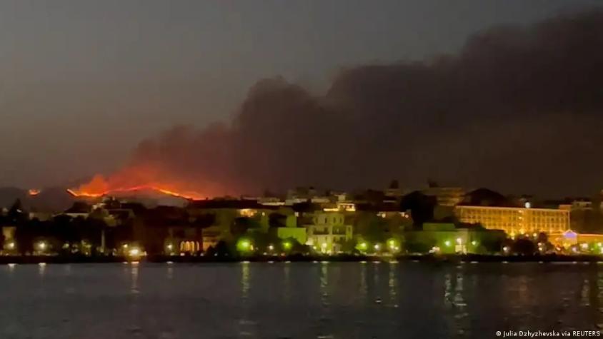 Incendios forestales se extienden en Grecia