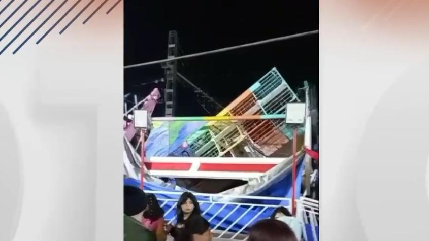 [VIDEO] Seis personas heridas por falla de juego mecánico en Graneros 
