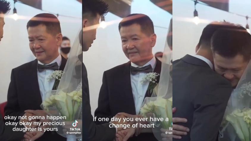 Padre de novia se hizo viral en Tiktok con emotivo mensaje: “Si ya no la amas, tráela de vuelta”