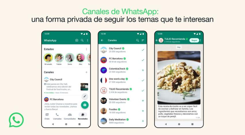 "Canales": Todo lo que necesitas saber sobre la nueva función de WhatsApp que llegó a Chile
