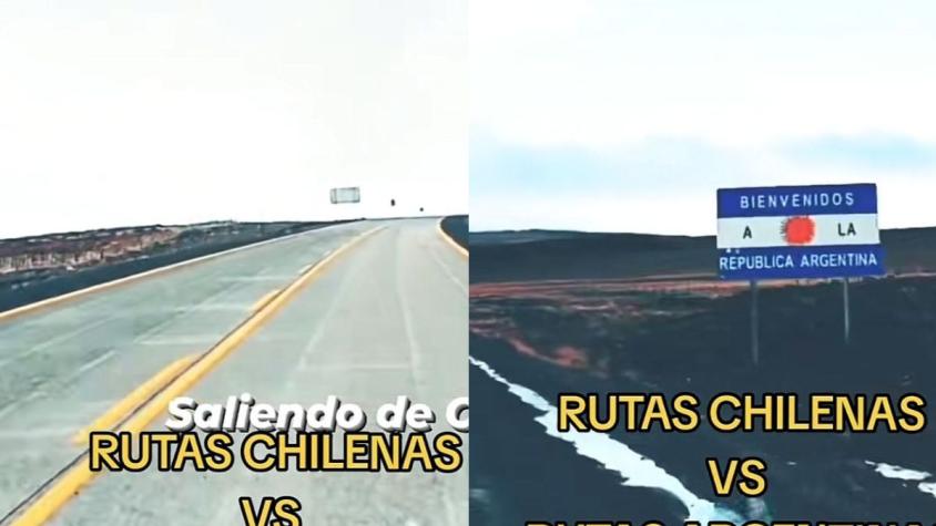 "Mirá ese pavimento": Viajeros se hacen viral en Tiktok al comparar carreteras chilenas con argentinas