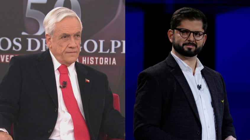 Piñera recuerda "amenaza" de Boric cuando era candidato presidencial: "Un Presidente no puede andar amenazando a sus ciudadanos" Piñera recuerda "amenaza" de Boric cuando era candidato presidencial: "Un Presidente no puede andar amenazando a sus ciudadanos"