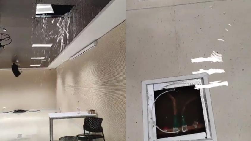 Reportan goteras y gran entrada de agua en nuevo hospital de Curicó