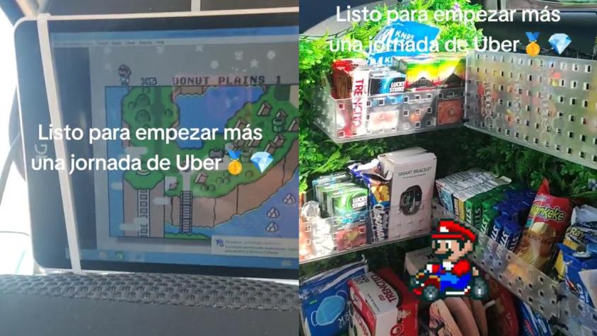 Vende hasta sandalias: Uber con almacén y videojuegos a bordo es sensación en Valparaíso