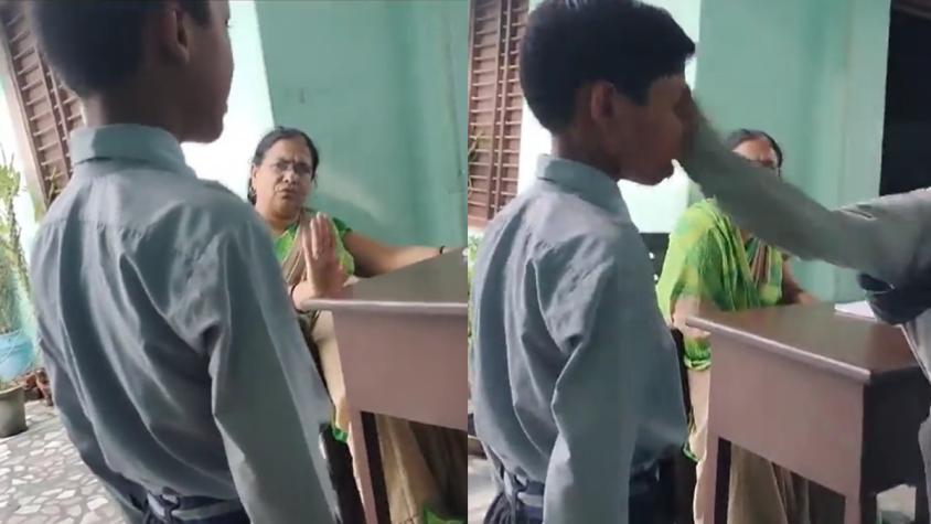 Profesora ordena a alumnos golpear a compañero de 7 años en escuela de India: Mujer entregó insólita justificación