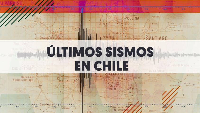 Temblor en Chile este 30 de agosto: Revisa los últimos sismos del país