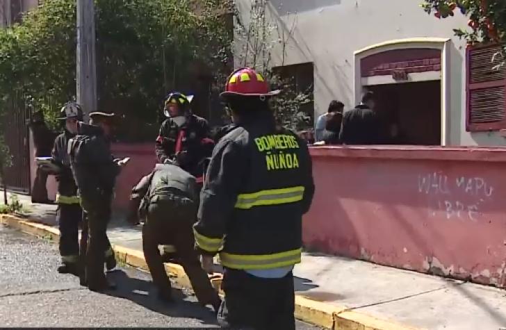 Adulta mayor muere tras incendio en su domicilio en Ñuñoa