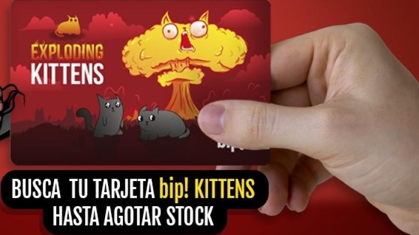 Lanzan nueva tarjeta BIP! de juego "Exploding Kittens": Cómo conseguirla y desde cuándo