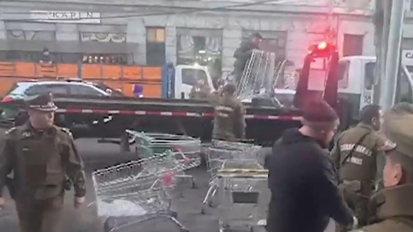 Desbaratan a mafias que trafican carros de supermercados en Valparaíso