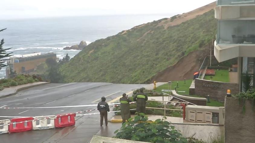Edificio de Viña del Mar tuvo que ser evacuado por peligro de socavón Edificio de Viña del Mar tuvo que ser evacuado por peligro de socavón
