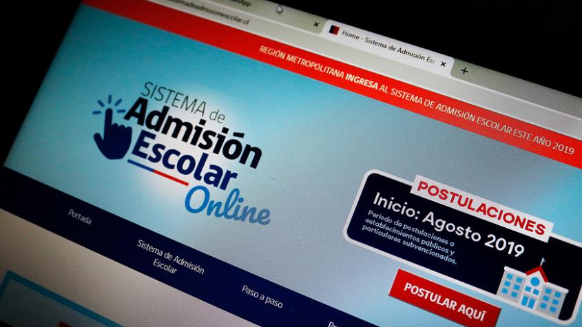 Sistema de Admisión Escolar: Reportan caída de sitio web para postular a los colegios