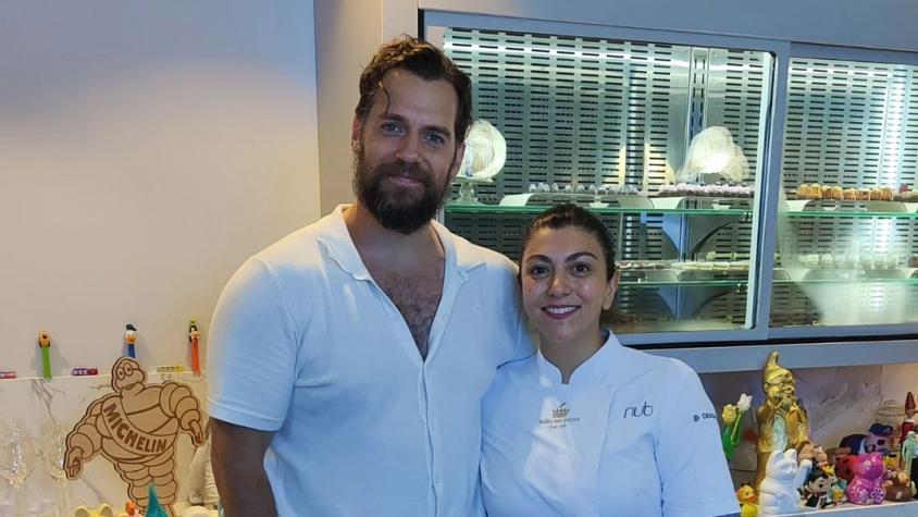 Chef Fernanda Fuentes recibió a Henry Cavill en su restaurant: “No todos los días te visita Superman”