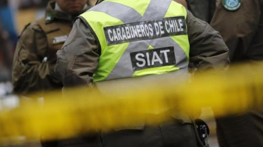 Conductor en riesgo vital tras choque múltiple en Cerrillos